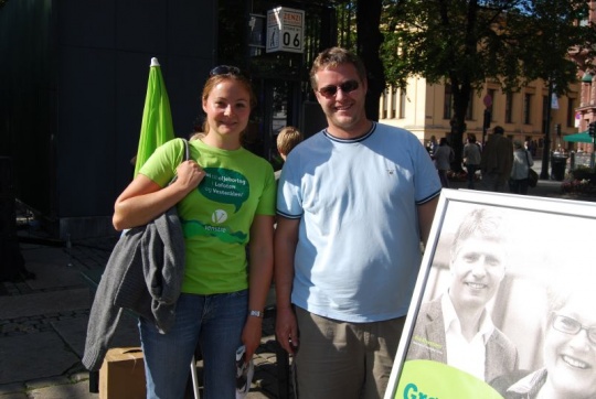  Rebekka Borsch og Lasse Thue fra Røyken Venstre var der.