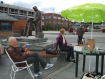 Fra stand på torget i Alta