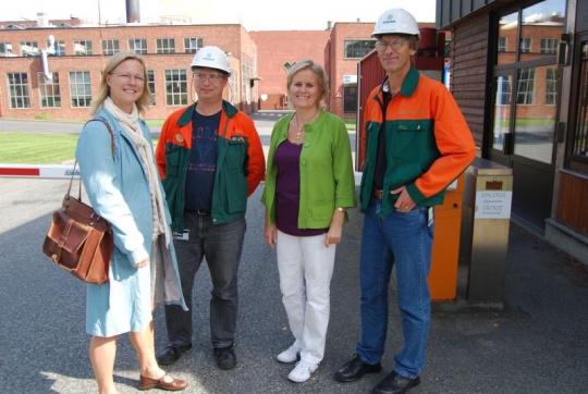 Ulla Nordgarden og Gunn-Torill Homme Mathisen (V) med Jostein Sjaavaag og Per Einar Floberg på Sødra