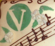 Venstre kake marsipan logo musikk 