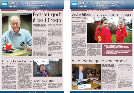 Høyre og Arbeiderpartiet profilert i avisannonse på kommunens regning.