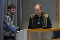 Johnny Anker Strømland (Eramet Norway AS) og Jan Kløvstad (Agder Venstre)