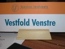 Skilt Vestfold Venstre