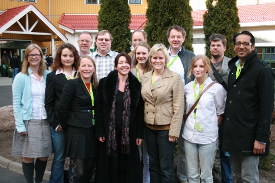 Buskerud Venstres delegasjon på Venstres landsmøte 2010.