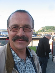 Arild Berge på togaksjon