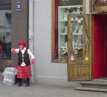 Lady in red