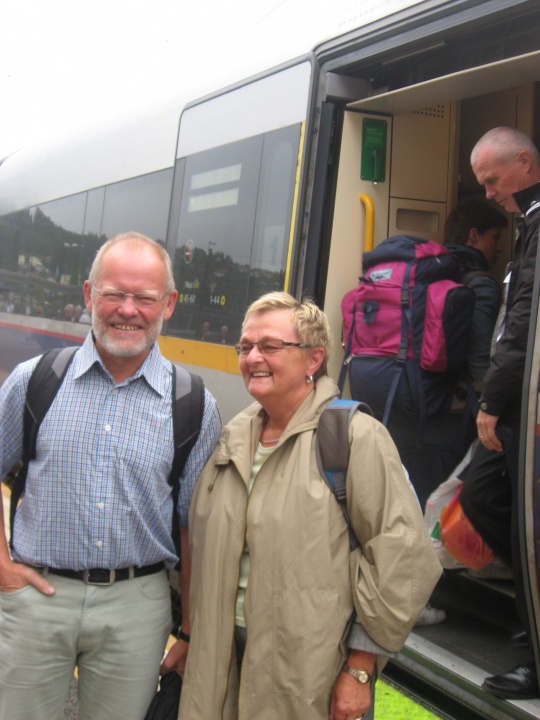  Anne Margrethe Larsen og Dag Vige i aksjon på Kristiansand stasjon