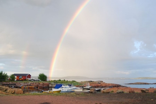 Dobbel regnbue på Tofte