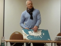  Prosjektleder Kjell Hugo Haugen presenterte Holmenprosjektet på Reiselivslagets medlemsmøte