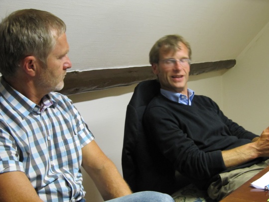 Nils Åge Vikingsdal og Fredrik W. Knudsen