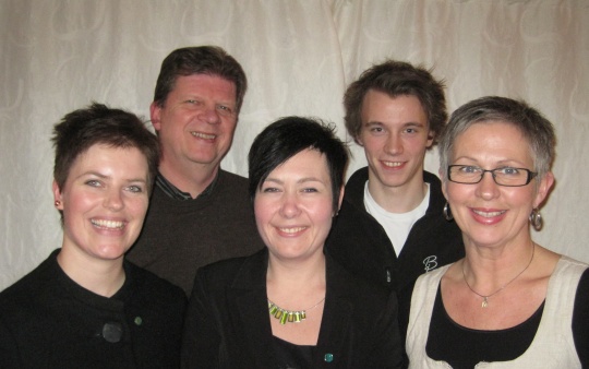Frå venstre - Runa Godø Sæther, Ove Paulsen, Anne-Lise Roald, Fredrik Giske, Marit Vik
