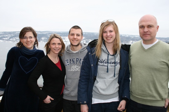 Follodelegasjonen på Venstres landsmøte 2011. Fra venstre: Solveig Schytz, Camilla Hille, Truls Skog Johnsen, Carita Dahle, Endre Vindheim.