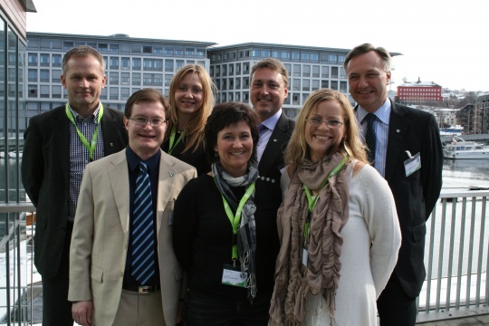 Delegasjonen fra Romerike på Venstres landsmøte 2011. 