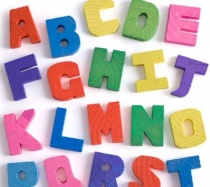 Bokstaver, skole, alfabet