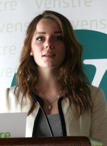  Emilie Klovning, leder i Telemark unge Venstre