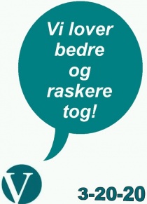 Vi lover bedre og raskere tog - 3-20-20