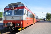 Lokaltog til Skøyen ved Årnes stasjon