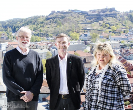  Geir Helge Sandsmark (midten), Roar Günther Andersen og Mona Johnsen er Venstres toppkandidater i 2011.