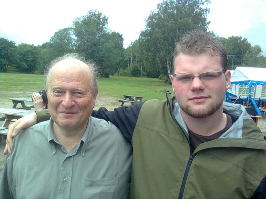 Geir med Odd Einar Dørum, Unge Venstres sumarleir, 2010.