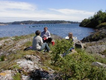 Fjord med skjellfarm (Tvedestrand)