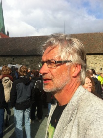 Jon Gunnea på markering mot voldtekt og vold i Trondheim