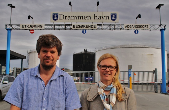  Ulla Nordgarden og Ståle Sørensen vil ha fjordby på Holmen.