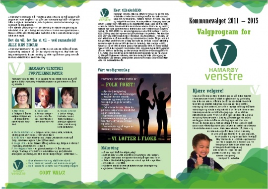 Hamarøy Venstre - valgprogram