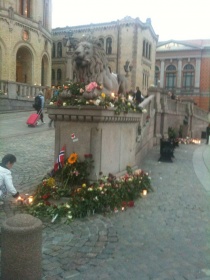 blomster terror markering stortinget