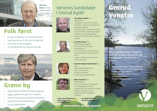 Grorud Venstres valgkampbrosjyre 2011