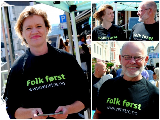 Kandidater på stand i Kristiansand