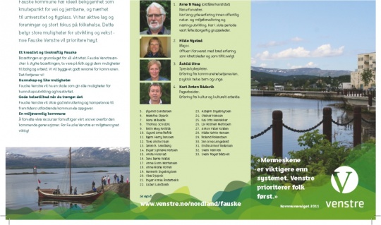 Program Fauske Venstre 2011