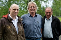  Fra venstre: K. Ladegård, V. Brude og JS Asprusten
