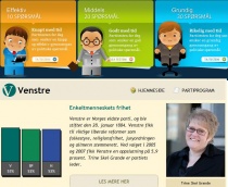 Skjermbildeutklipssammensetning fra partitesten.no