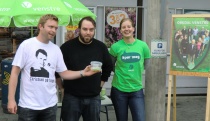  Hanne Kvernmo på stand sammen med Christian Bonvik og Vegard Rostad Rinne.