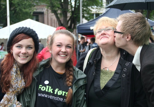  Trine Skei Grande kan glede seg over at Unge Venstre og elever har gitt Venstre sitt beste skolevalg på over tjue år.