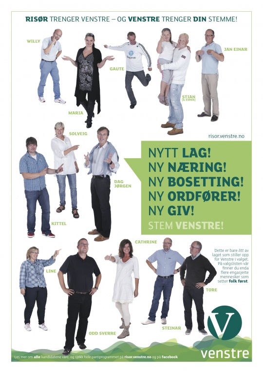  Vi stiller som dine ombudskvinner og ombudsmenn - bruk Venstres stemmeseddel ved kommune- og fylkestingsvalg!