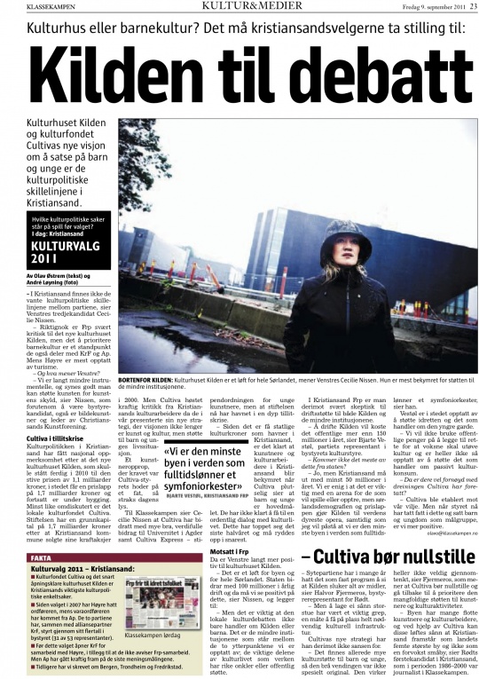 Cecilie Nissen i Klassekampen