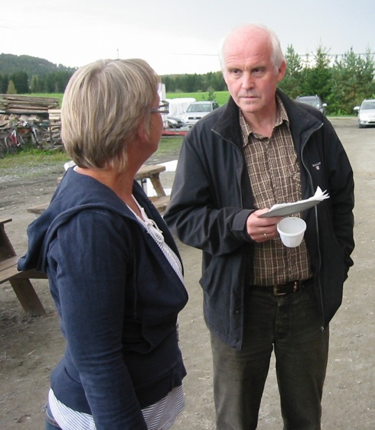 Øystein på gårdsbesøk på Grøndahl gård