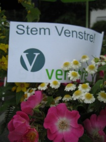 Stem Venstre! Med blomster