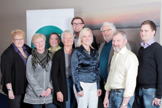  Styret i Nordland Venstre sammen med Venstresleder Trine S. Grande