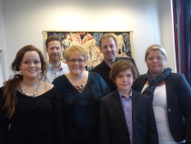  Sjefen sjøl, Trine Skei Grande, med fem av Råde Venstres representanter i styrer og utvalg i Råde. 