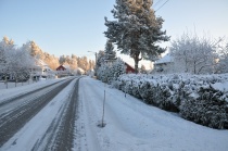 vinter, vei, svarverudvegen