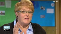 Trine på skoledebatt i NRK (2011)