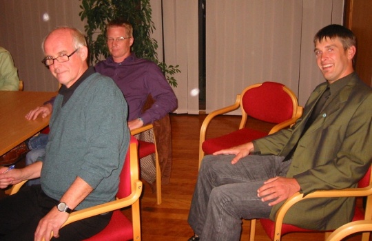  Øystein Smidt fortsetter som leder, Stig Løkke-Sørensen er nytt styremedlem og Tom Fidje overtar som sekretær. Bildet er fra valgvaken i fjor.