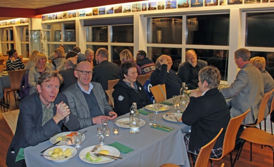 Middag etter årsmøtet på Fyrgryta ved Lindesnes fyr.