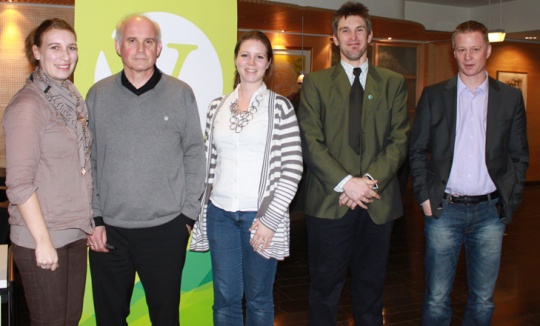  Fra venstre: Åse Birgitte Skjærli, Øystein Smidt, Sesselja Bigseth, Tom Fidje og Stig Løkke-Sørensen.