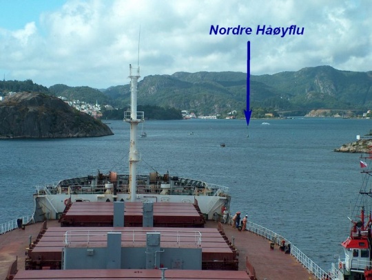 Nordre Håøyflu i innseilingen til Farsund