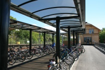 Sykkelparkering ved Lørenskog stasjon