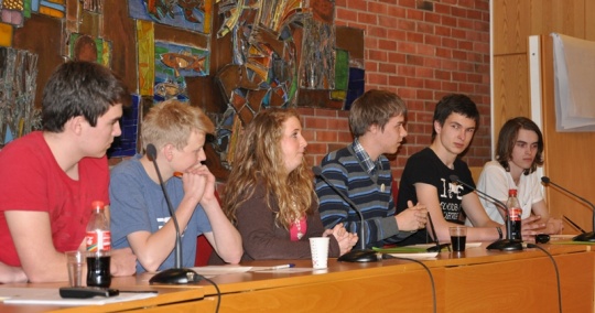 Jim Smestad fra Unge Venstre under dialogmøtet 