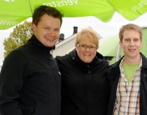 F.v. Per Martin Berg, Trine Skei Grande, og Ole Christian Fredriksen